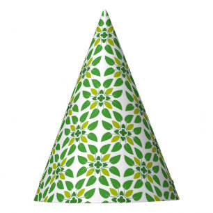 Leaf Pattern, Pattern Of Leaves, Green Leaves Party Hat