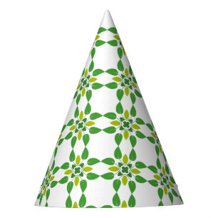 Leaf Pattern, Pattern Of Leaves, Green Leaves Party Hat