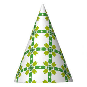 Leaf Pattern, Pattern Of Leaves, Green Leaves Party Hat