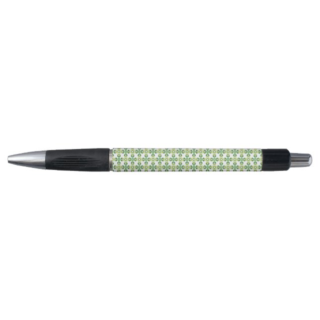 Leaf Pattern, Pattern Of Leaves, Green Leaves Pen (Front)