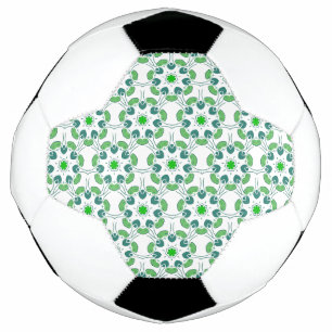Leaf Pattern, Pattern Of Leaves, Green Leaves Soccer Ball