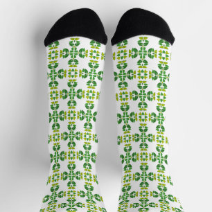 Leaf Pattern, Pattern Of Leaves, Green Leaves Socks
