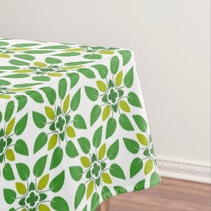 Leaf Pattern, Pattern Of Leaves, Green Leaves Tablecloth
