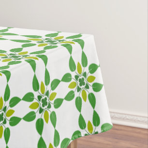 Leaf Pattern, Pattern Of Leaves, Green Leaves Tablecloth