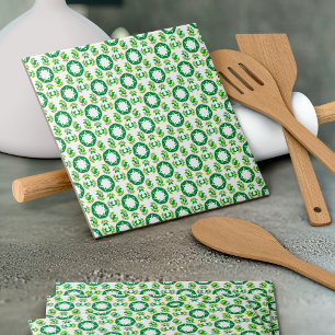 Leaf Pattern, Pattern Of Leaves, Green Leaves Tile