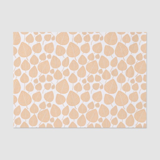 Leaf Pattern - Sand Tissue Paper (Front)