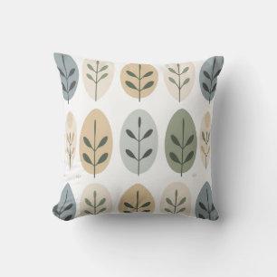 Leaf Pattern Throw Pillow