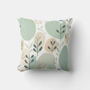 Leaf Pattern Throw Pillow