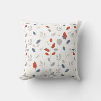Leaf Pattern Throw Pillow