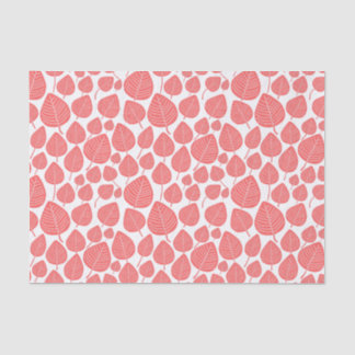 Leaf Pattern - Tropical Pink Tissue Paper