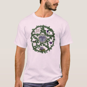 Leaf Pentagram With Moon T-Shirt