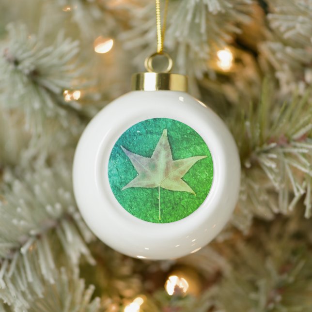 Leaf Photo Ornament (Tree)