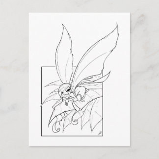 Leaf Pixi Postcard