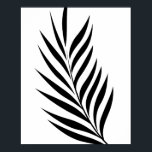 Leaf Poster Art Picture<br><div class="desc">Simple Modern Leaf Art Poster,  matches Leaf Pillow.


      Leaf Pillow Black White Two-Toned by TheLinley  Browse for another pillow at Zazzle </div>