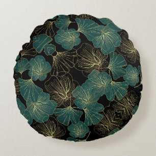 Leaf Print Round Pillow – Trendy Home Accent