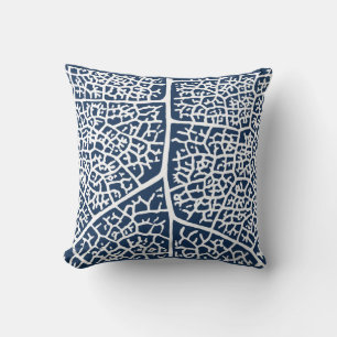 Leaf Print Throw Pillow