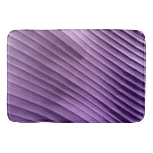 Leaf Purple Diagonal Bath Mat