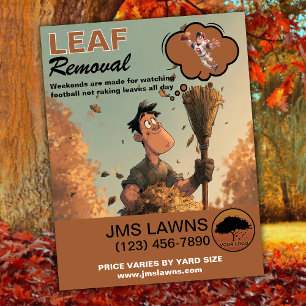 Leaf Raking and Cleanup Flyer