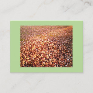 Leaf Raking and Removal Business Card
