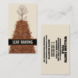 Leaf Raking Business Card