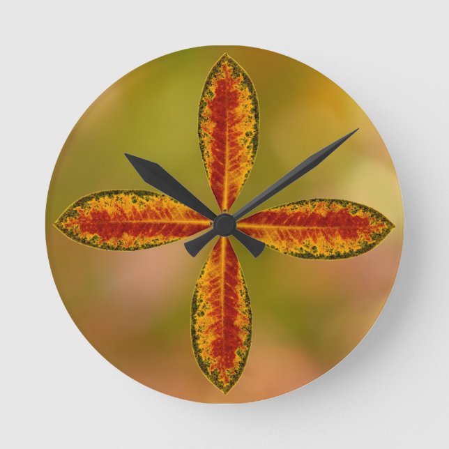 Leaf Round Clock (Front)