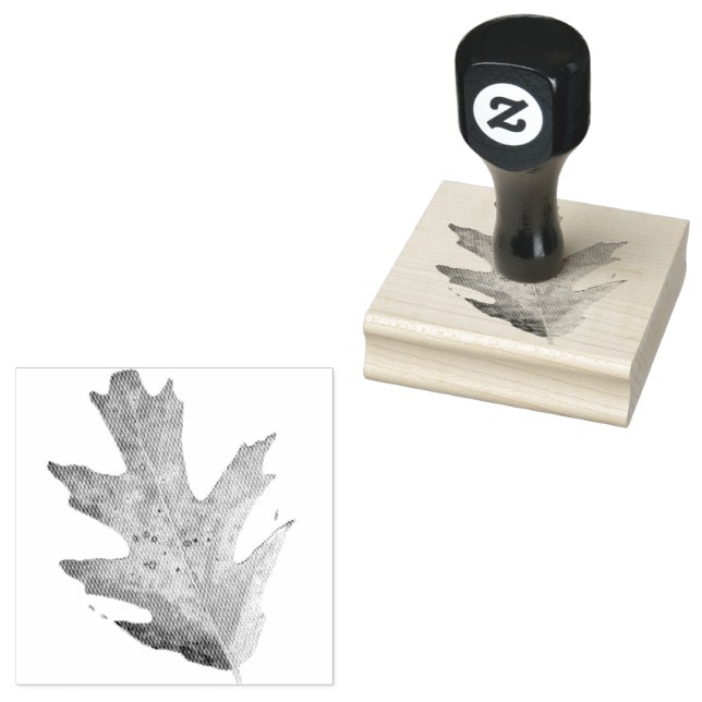 Leaf Rubber Stamp (Stamped)