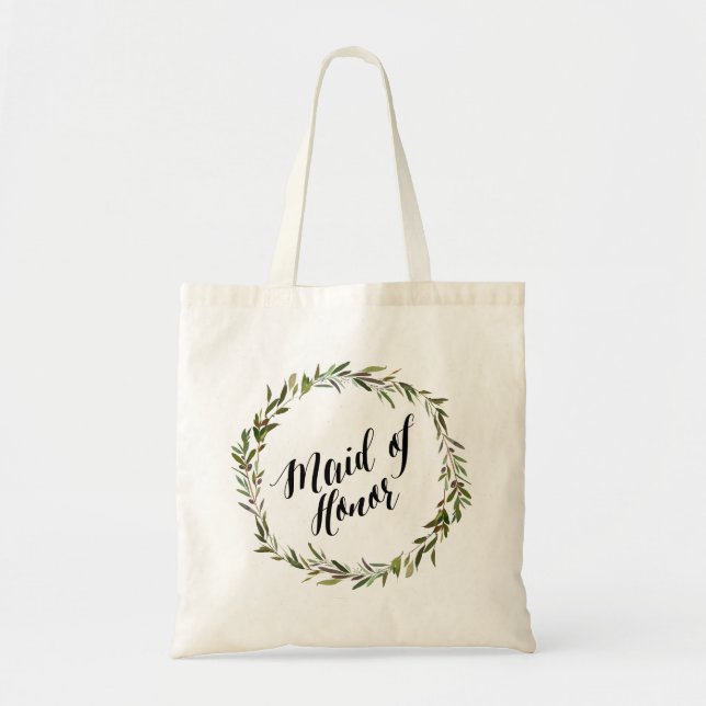 Leaf Script Tote | Maid of Honour (Front)