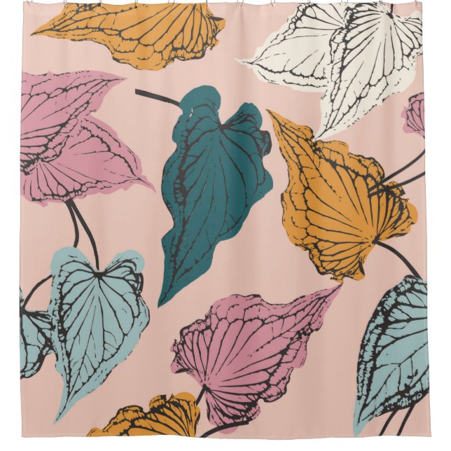 Leaf skeleton seamless pattern,background with cal (Front)