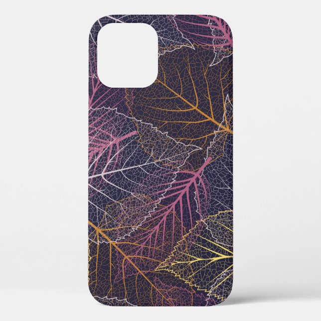 Leaf skeleton seamless pattern,background with col Case-Mate iPhone case (Back)