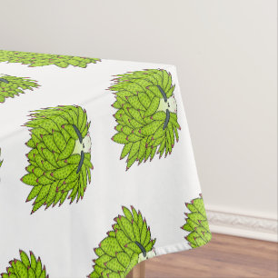 Leaf slug cartoon illustration tablecloth