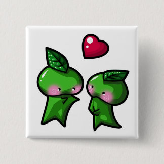 Leaf Sprite 2 Inch Square Button