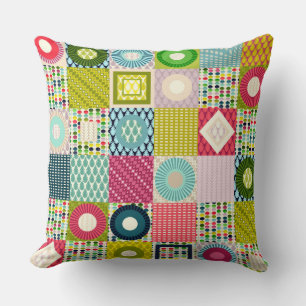 leaf squares throw pillow