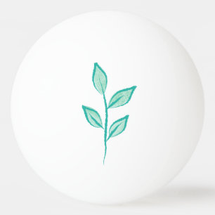 leaf stems intertwining into a pattern ping pong ball