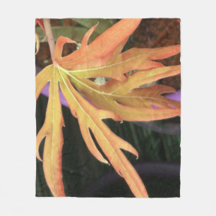 Leaf Study 2 Fleece Blanket
