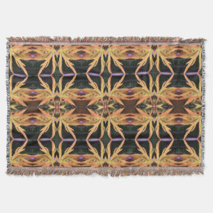 Leaf Study Pattern Throw Blanket