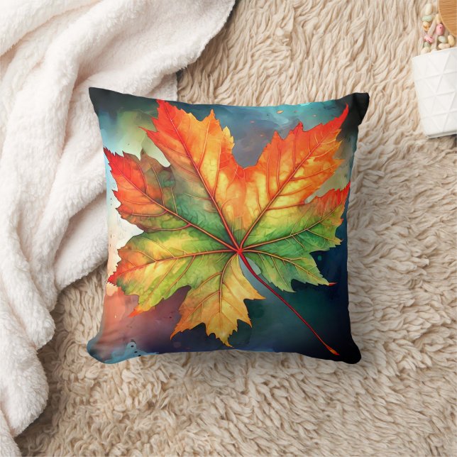 Leaf Throw Pillow (Blanket)
