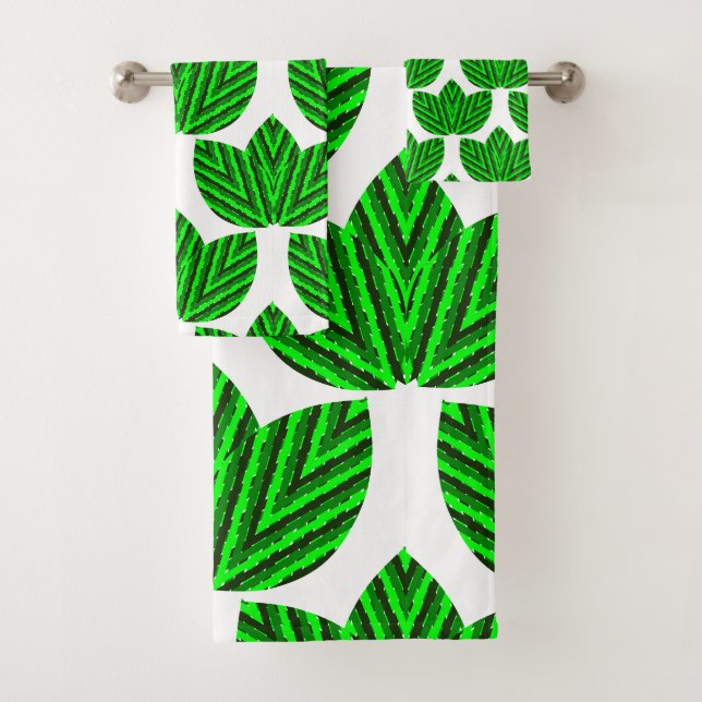 Leaf Trios  Bath Towel Set (Insitu)