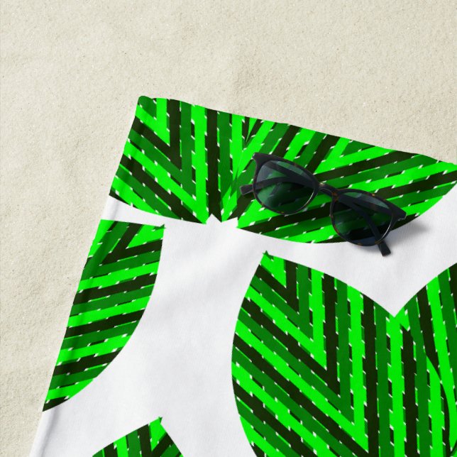 Leaf Trios  Beach Towel (In Situ)