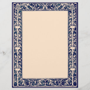 Leaf & Vine Border Scrapbook Craft Paper cream