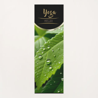 Leaf Water Drops  - Yoga Mat