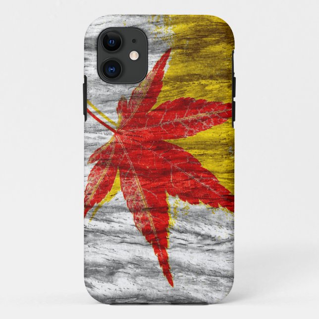 Leaf Wood Art Case-Mate iPhone Case (Back)