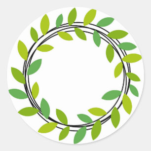 Leaf wreath Sticker
