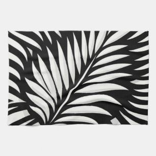 Leaf Zebra Stripes style Kitchen Towel