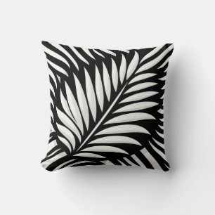 Leaf Zebra Stripes style Throw Pillow