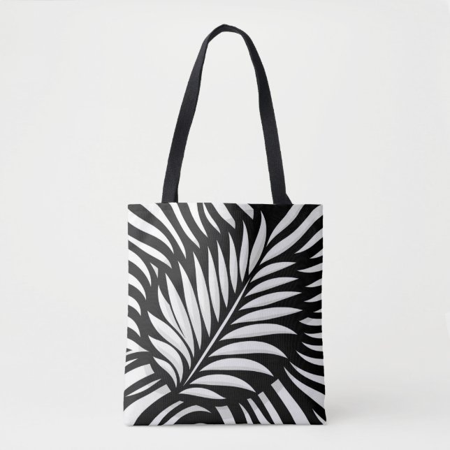 Leaf Zebra Stripes style  Tote Bag (Front)