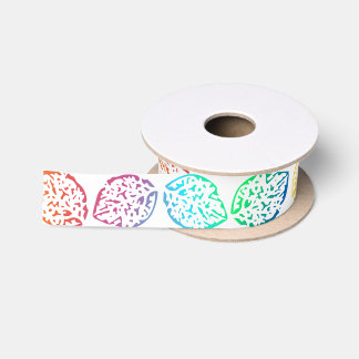 Leafes Rainbow Satin Ribbon