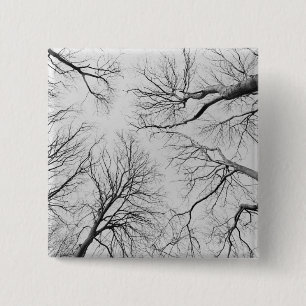 Leafless Trees in Thiepval Wood 2 Inch Square Button