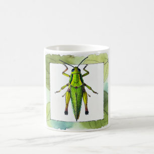 Leafrolling Grasshopper 100924IREF221 - Watercolor Coffee Mug