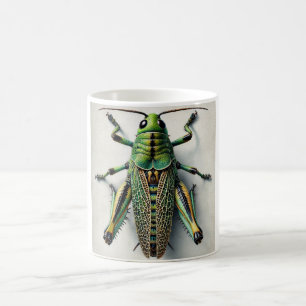 Leafrolling Grasshopper 170724IREF221 - Watercolor Coffee Mug