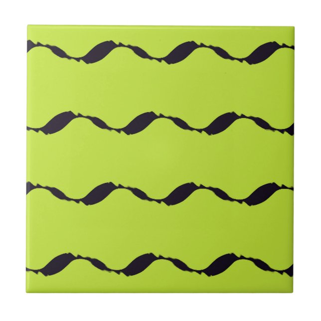 Leafs Flowing Pattern  Tile (Front)